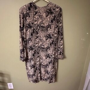 Doncaster Silks Safari Animal Print Silk Dress Sz 6 Midi‎ Zebra Giraffe Lion